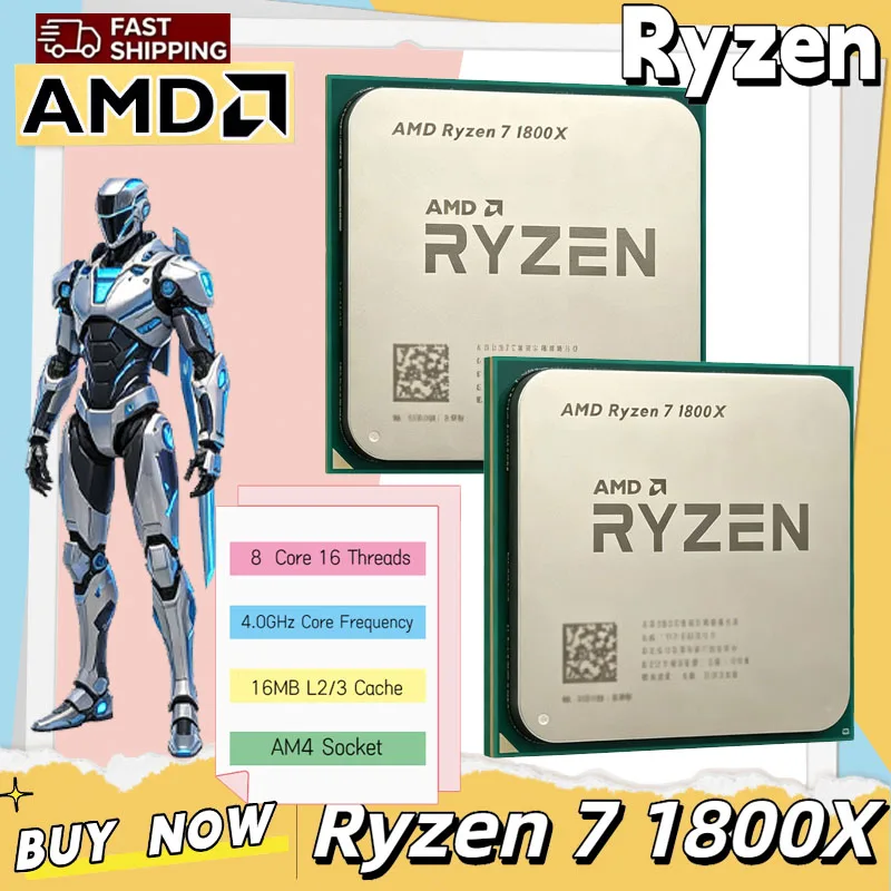 Amd Cpu Ryzen 7 - معالج AMD Ryzen 7 1800X بسرعة