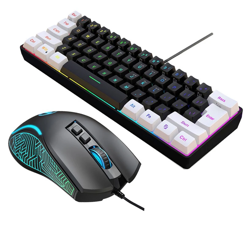 Gaming Keyboard Mouse And Headset Combo - طقم لوحة مفاتيح وماوس للألعاب بنسبة