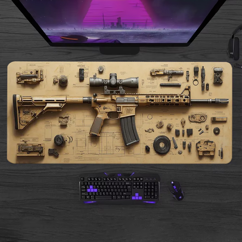 Gaming Keyboard Mouse - لوحة ماوس ألعاب ناعمة قابلة للفك،