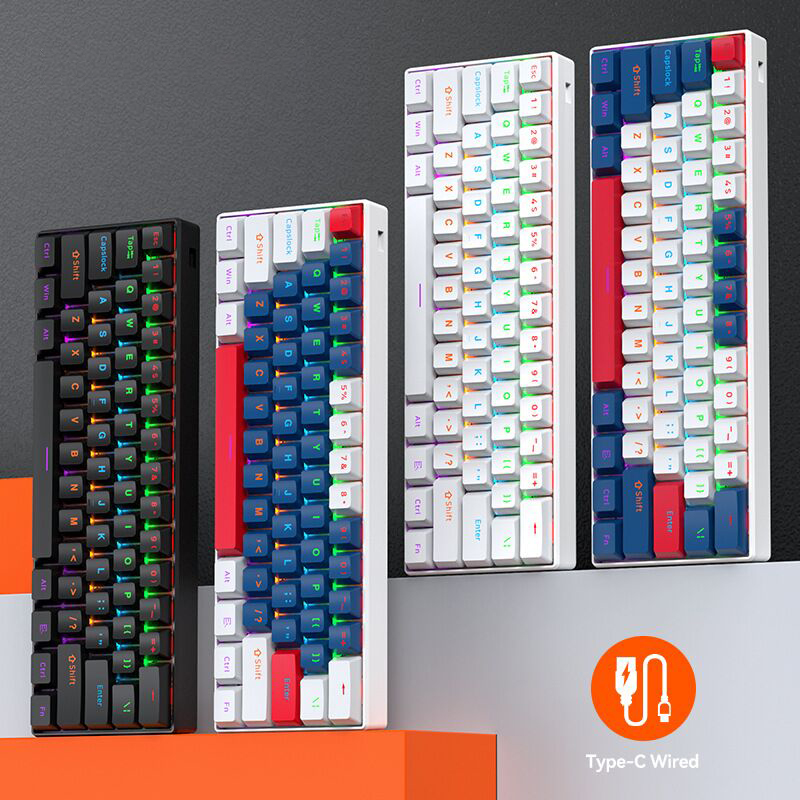 Gaming Keyboard Not Typing - لوحة مفاتيح ميكانيكية صغيرة T-WOLF T60