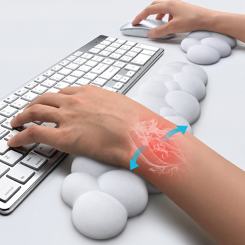 Gaming Keyboard Hand - لوحة ماوس مع مسند للمعصم، لوحة