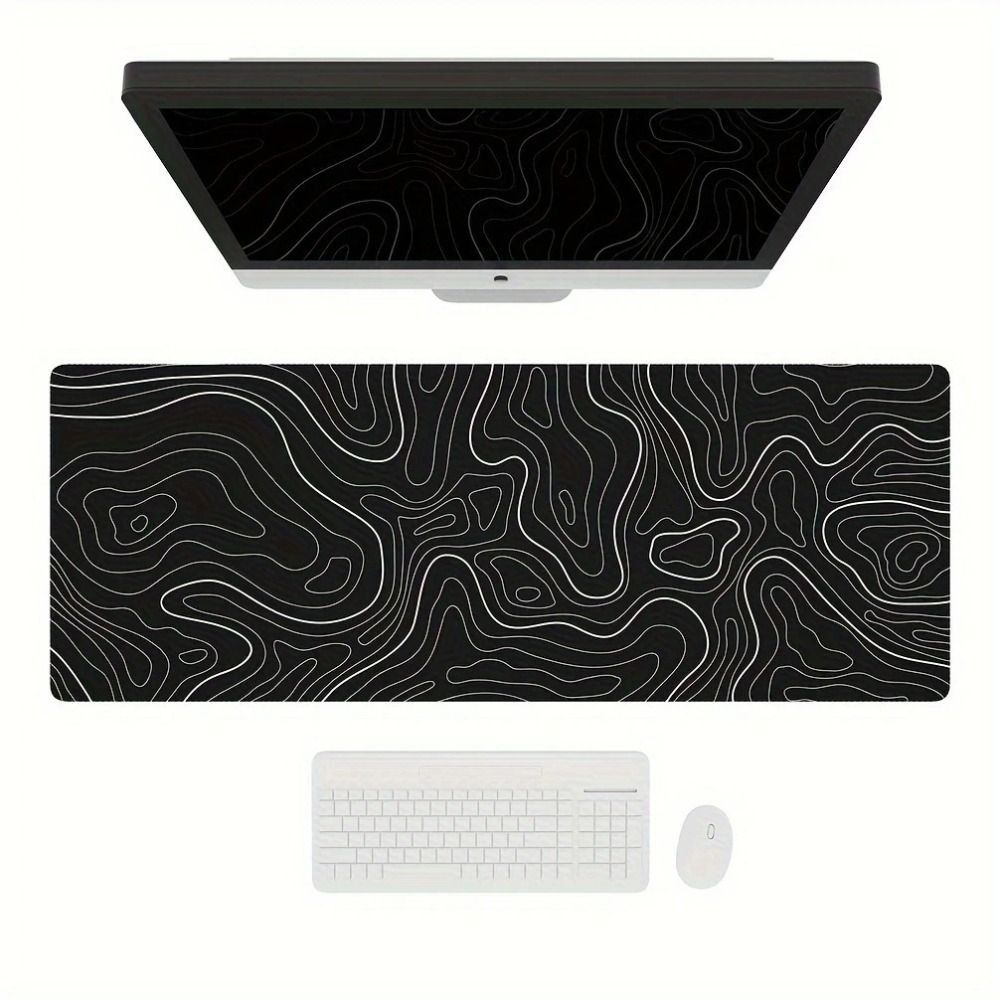 Gaming Keyboard Mouse - لوحة ماوس للألعاب احترافية بتصميم طبوغرافي،
