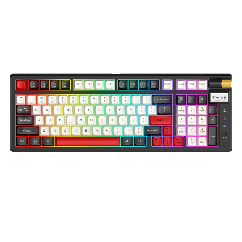Gaming Keyboard Not Typing - لوحة مفاتيح ميكانيكية ريترو ثلاثية الأوضاع