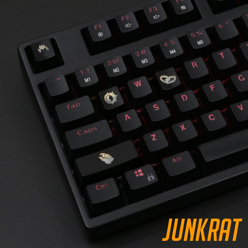 4 قطع/مجموعة مفاتيح بإضاءة خلف - مراجعة Keyboard Gaming Black وسعره