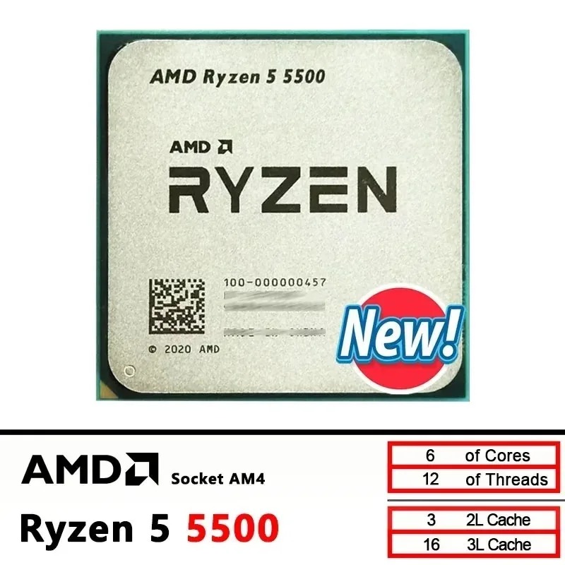 معالج AMD Ryzen 5 5500 جديد 10 - مراجعة Amd Cpu Ryzen 5 وسعره