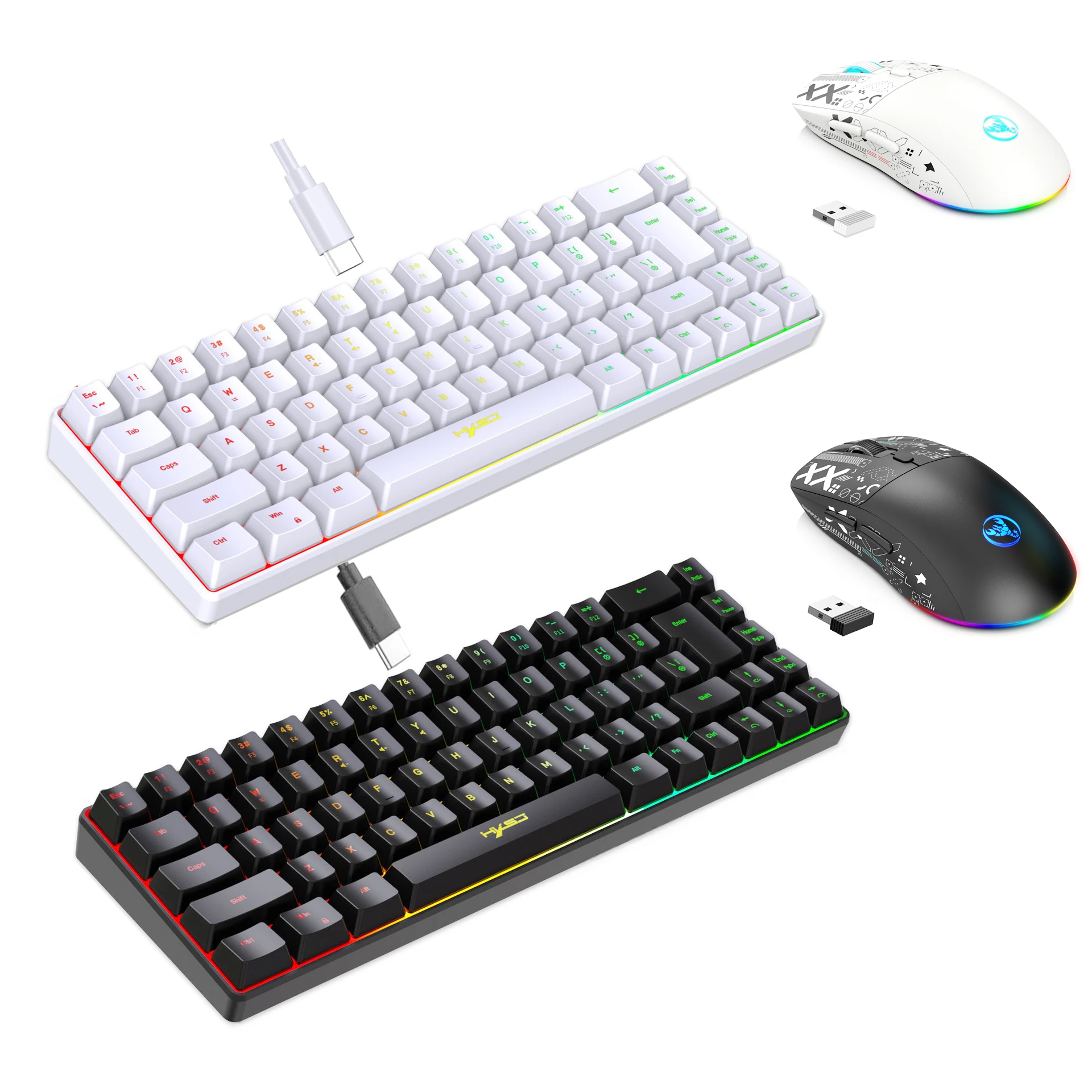 طقم لوحة مفاتيح وماوس مع إضاءة - مراجعة Gaming Keyboard Mouse And Headset Combo وسعره