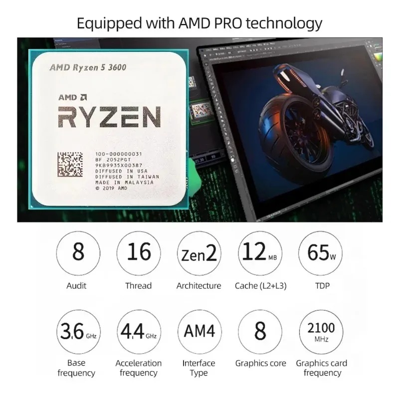 معالج AMD Ryzen 5 3600 للكمبيو - مراجعة Amd Cpu Ryzen 5 وسعره