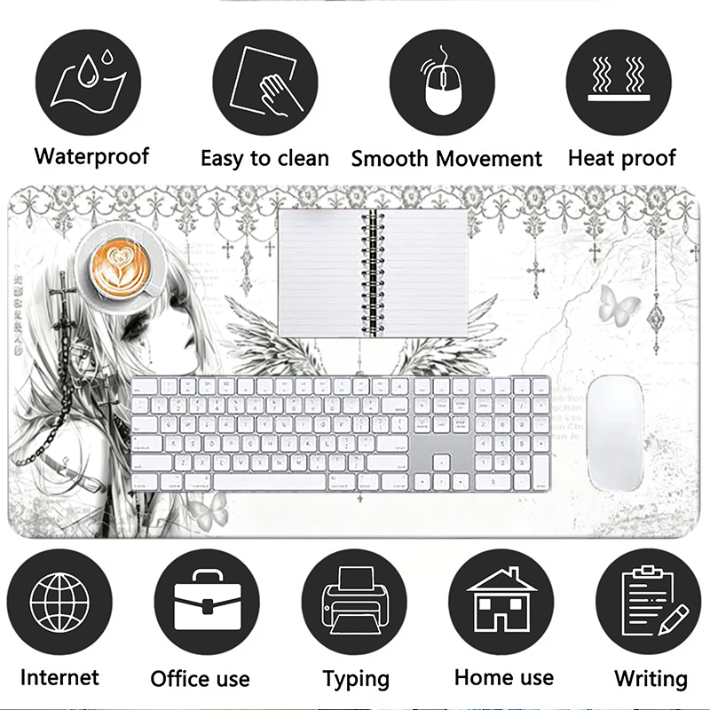 لوحة ماوس جلدية سوداء وبيضاء ب - مراجعة Keyboard Gaming Black وسعره